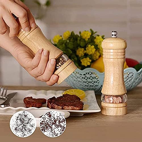 Elegant Wooden Salt and Pepper Mill Set