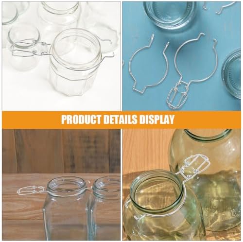 6-Piece Stainless Steel Canning Jar Sealer with Wide Mouth Design