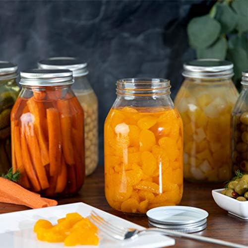 Perfect 4-Pack of Glass Mason Jars for Canning and Storage