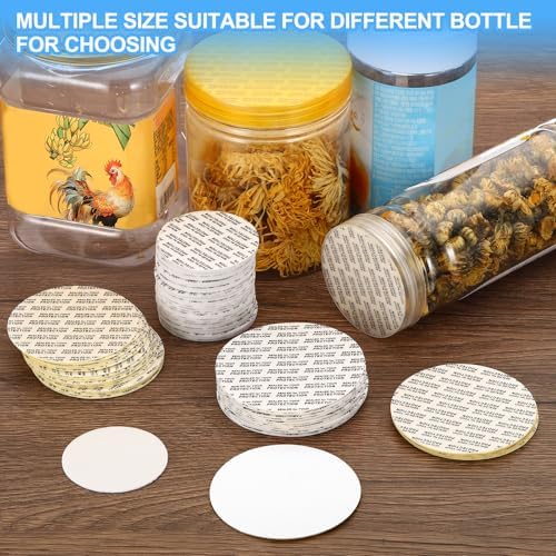 PATIKIL 58mm PS Stick-On Lid Seals 500Pack