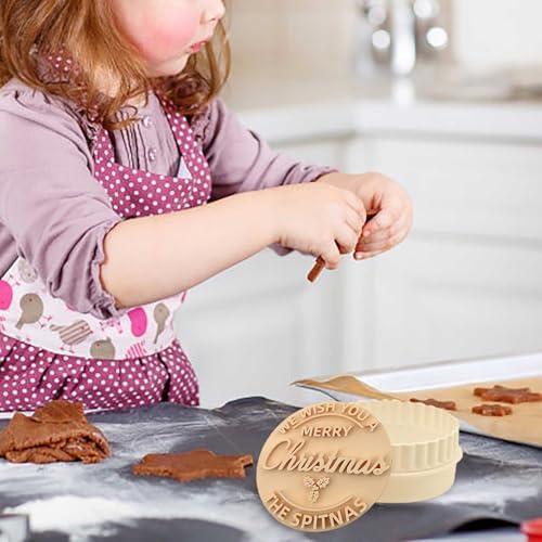 Personalized Christmas Cookie Stamp Set 2PACK Unique Functional for Baking