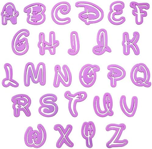 26 Alphabet Fondant Cutters for Cake Decorating