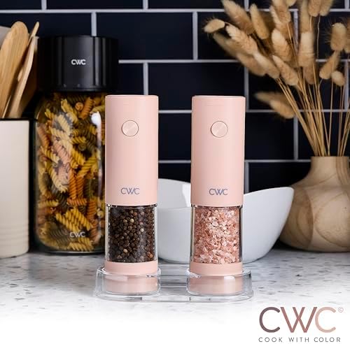 COOK WITH COLOR Electric Pepper and Salt Shaker Set