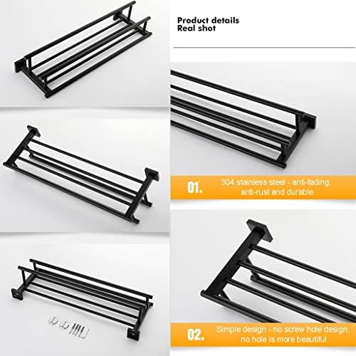 Stainless Steel Towel Rack for Bathroom - Space-Saving Durable