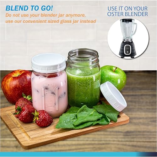12 oz Glass Jars Set