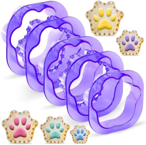 NPET 5-Piece Cat Paw Sandwich Cutters Kids