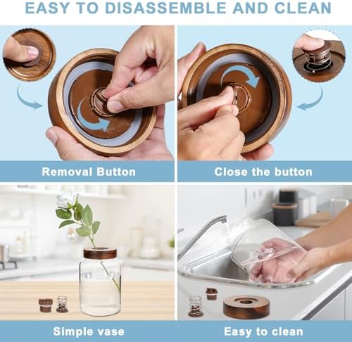 Wide Mouth Glass Jars for Fermenting Preserving 60oz Capacity