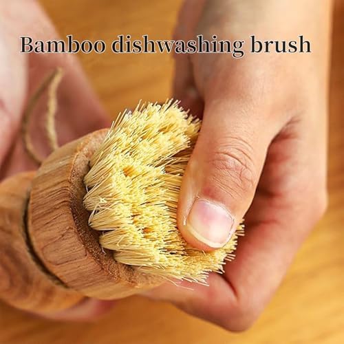 Eco-Friendly Kitchen Wooden Dishbrush Set for Easy and Effective Cleaning
