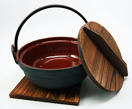 Ebros Traditional Japanese Style Cast Iron Soup Pot
