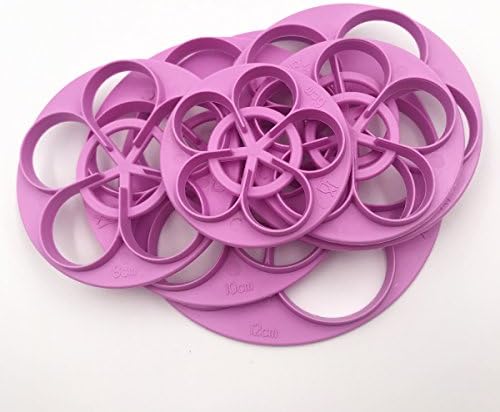 Plastic Rose Flower Cutters Set for Cake Decoration