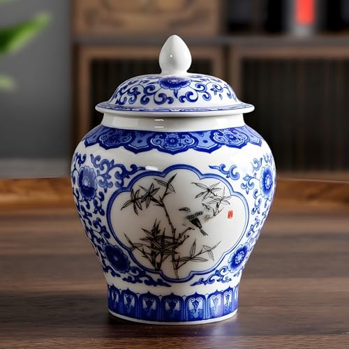 Porcelain Tea Jar Canister 12oz with Oil-Resistant Coating