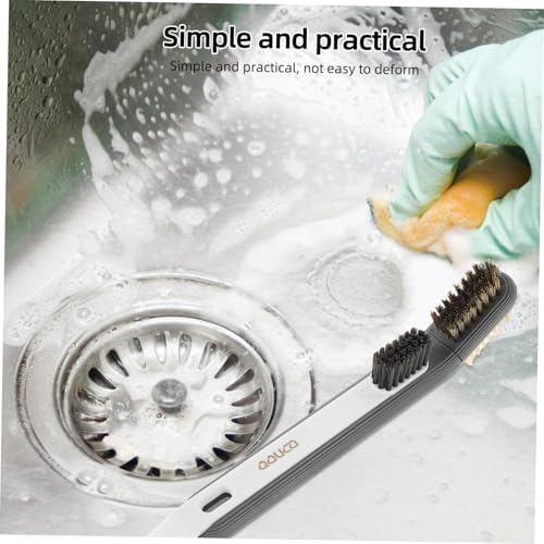 BESTOYARD Dual Headed Grease Brush with Metal Scraper
