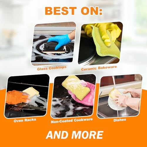 Hroonny Cleaning Brush for Cast Iron Pan Griddle Dish Flat Top