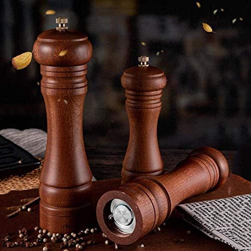Modern Design Adjustable Wooden Ceramic Pepper Mill Set