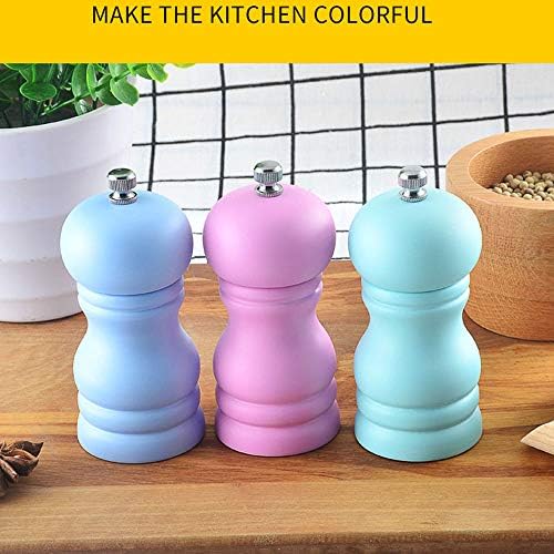 Premium Oak Wood Salt Pepper Grinder with Ceramic Mill Set