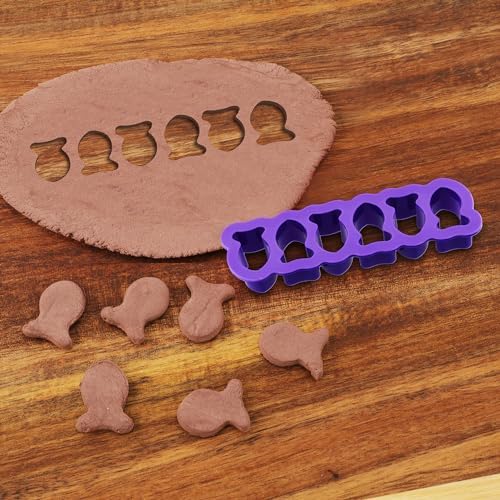 Mini Goldfish Cookie Cutter Set 6 Shaped Goldfish Pieces for Baking