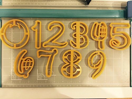 Number Zero to Nine Set with Comic Font Cookie Cutters 10 Essential Pieces