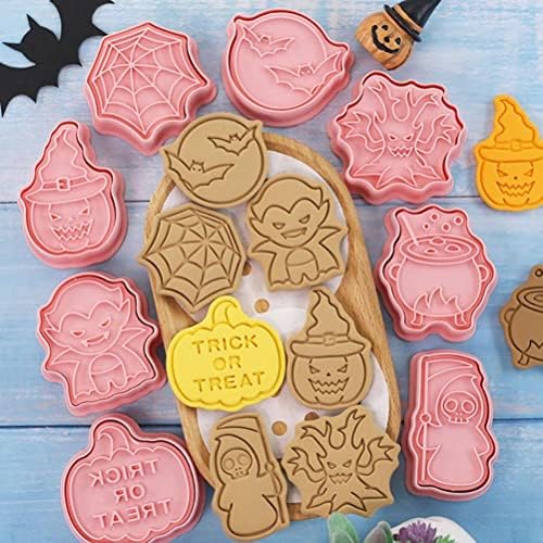 Halloween Plunger Biscuit Cookie Cutters 3D Mini Fondant Stampers