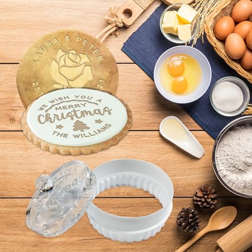 Personalized Cookie Stamp - Aolun Custom Christmas Cookie Cutter Treasure Your Family Name