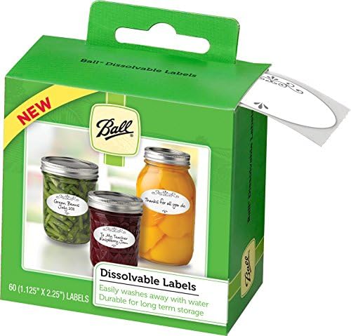 Ball Dissolvable Labels Set of 60 for Canning Jars