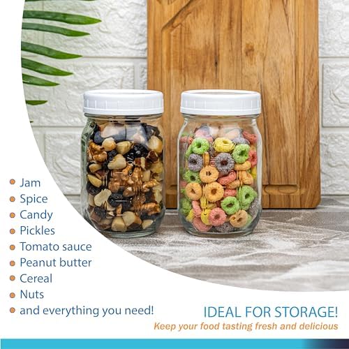 12 oz Glass Jars Set