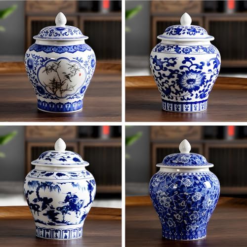 Porcelain Tea Jar Canister 12oz with Oil-Resistant Coating