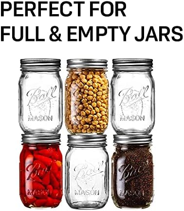Premium Mason Jar Storage Boxes 12oz with Dividers Stackable Made in USA