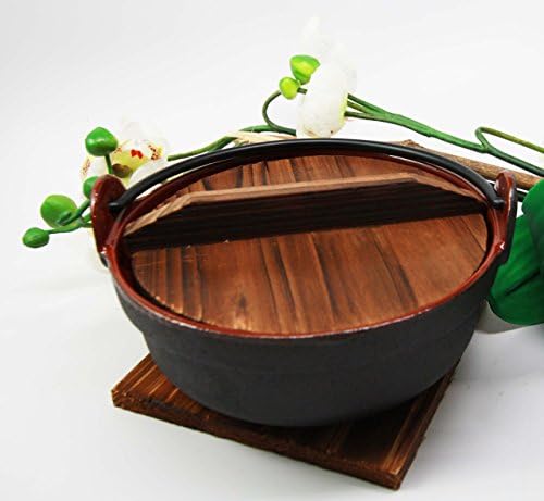 Ebros Traditional Japanese Style Cast Iron Soup Pot