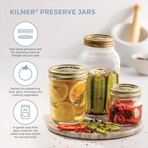 Premium 17 oz Canning Jar with Classic Design