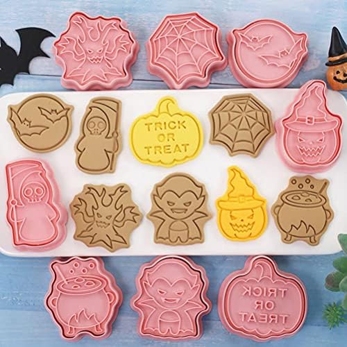Halloween Plunger Biscuit Cookie Cutters 3D Mini Fondant Stampers
