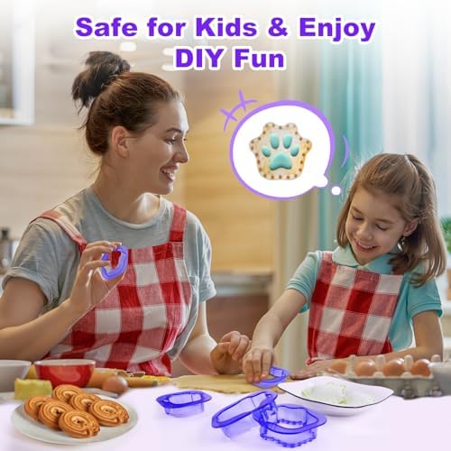 NPET 5-Piece Cat Paw Sandwich Cutters Kids