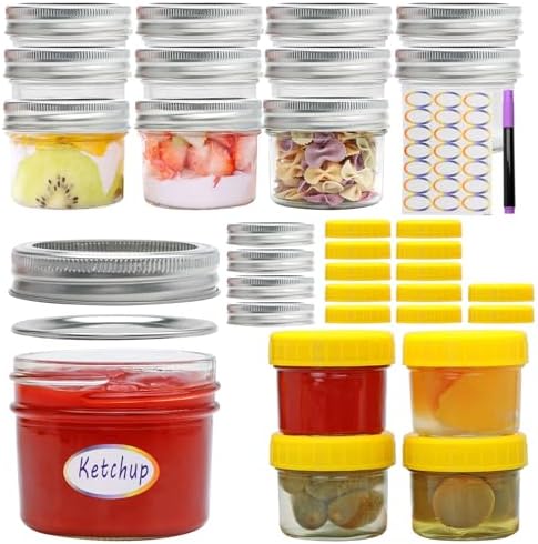 Adjustable 4 Oz Mason Jars