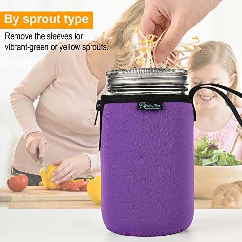 Sun Protection Neoprene Sleeve for Mason Jars