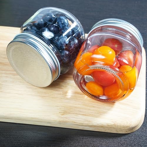 Durable Lead-Free Glass Mason Jars for Canning Storage