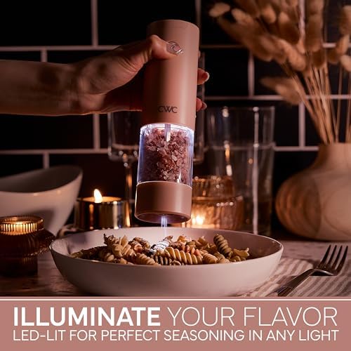 COOK WITH COLOR Electric Pepper and Salt Shaker Set
