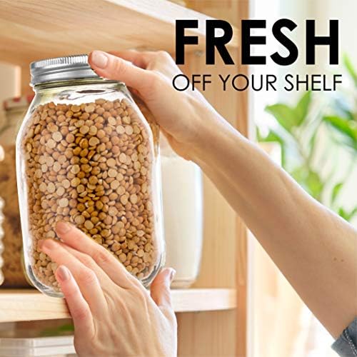 Perfect 4-Pack of Glass Mason Jars for Canning and Storage