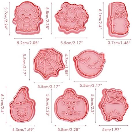 Halloween Plunger Biscuit Cookie Cutters 3D Mini Fondant Stampers