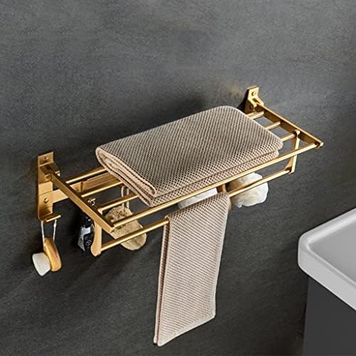 Space Aluminum Gold Bathroom Towel Rack