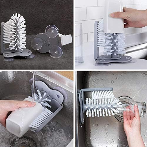 Stove Top Glass Ceramic Brush with Suction Handle