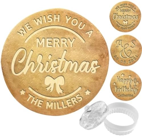 Personalized Cookie Stamp - Aolun Custom Christmas Cookie Cutter Treasure Your Family Name
