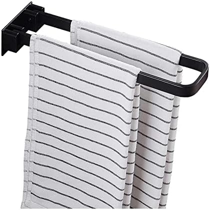 Sturdy Multifunctional Bathroom Towel Rack Wall-Mounted Easily Stash Towels More