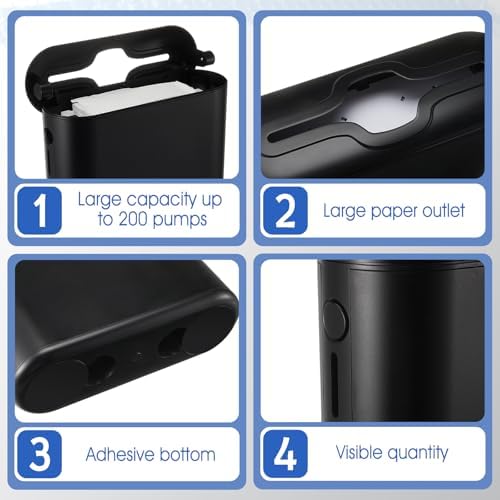 2-Piece Black Paper Towel Dispenser
