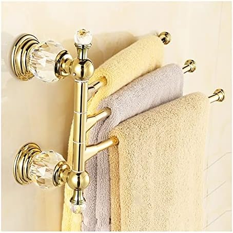 Bath Towel Rail with 3 Rails Antique Copper Gold Durable Sustainable Towel Bar