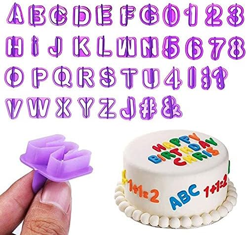 BABYunctions Letter and Number Fondant Cutters Set 40-Piece