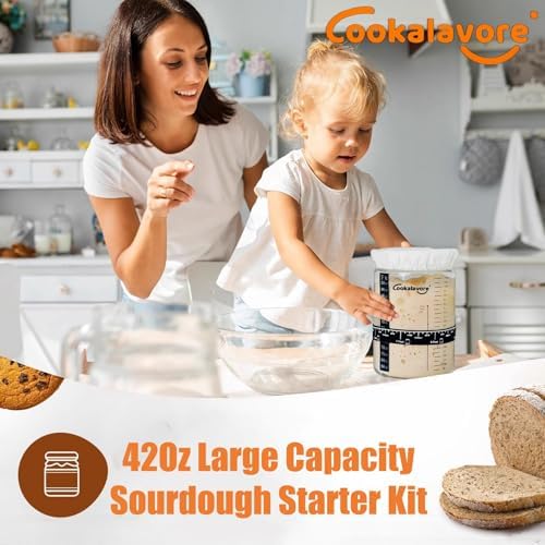 42Oz Sourdough Starter Jar with Accessories