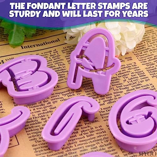 26 Alphabet Fondant Cutters for Cake Decorating