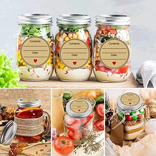 500 Pcs Mason Jar Labels